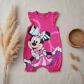 Barboteuse Minnie fuchsia – fond bohème