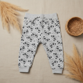 Jogging gris imprimé pandas – fond bohème