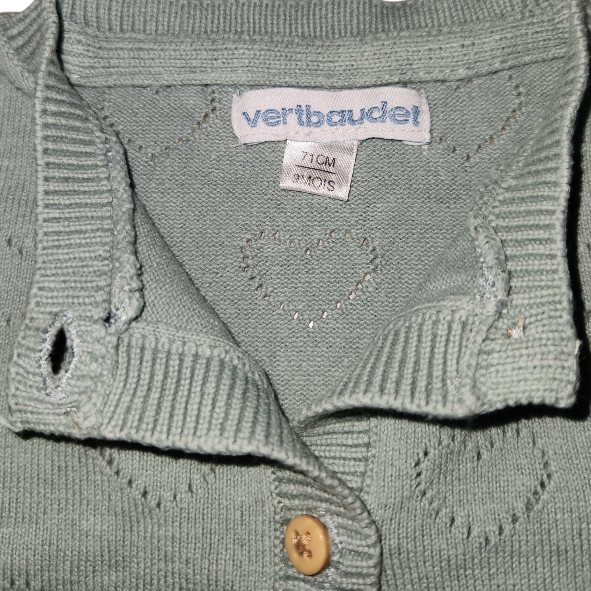 Gilet pointelle Vertbaudet