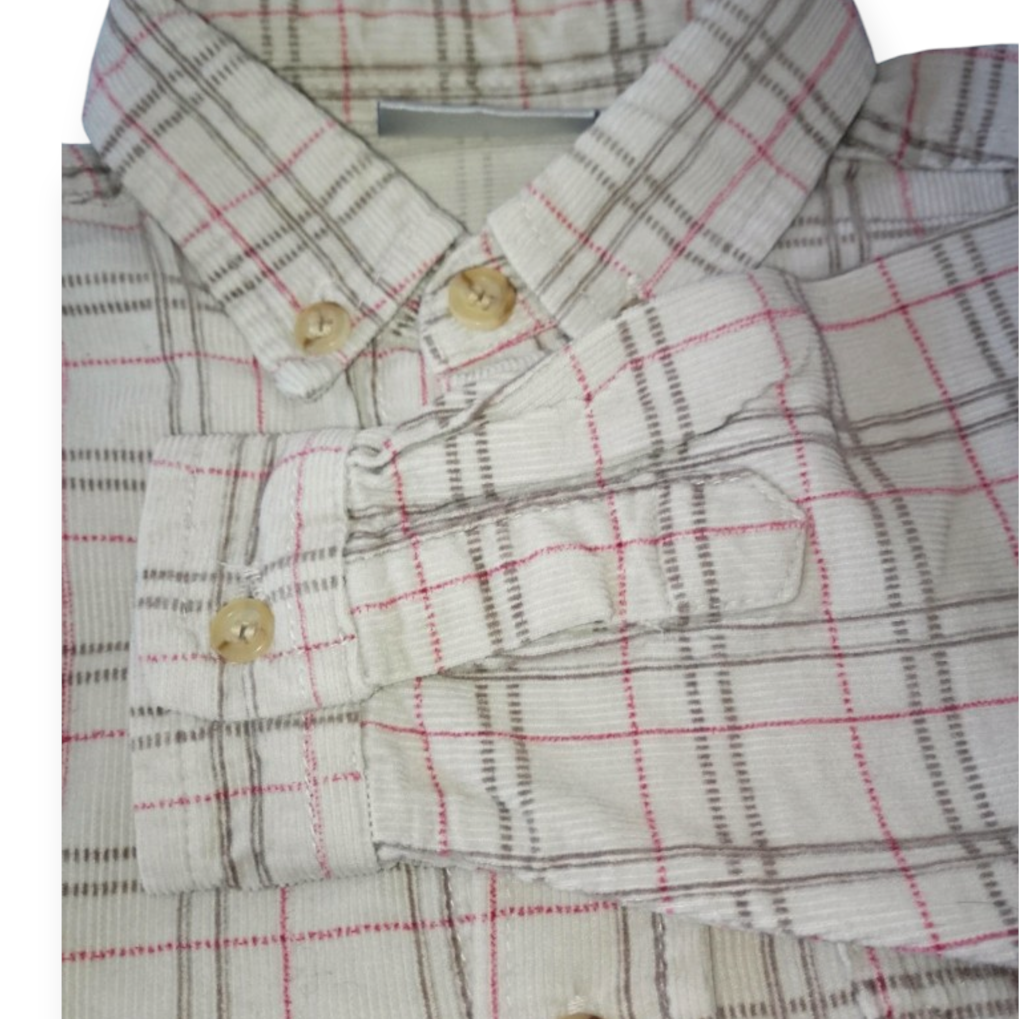 Chemise manches longues velours côtelé Kiabi