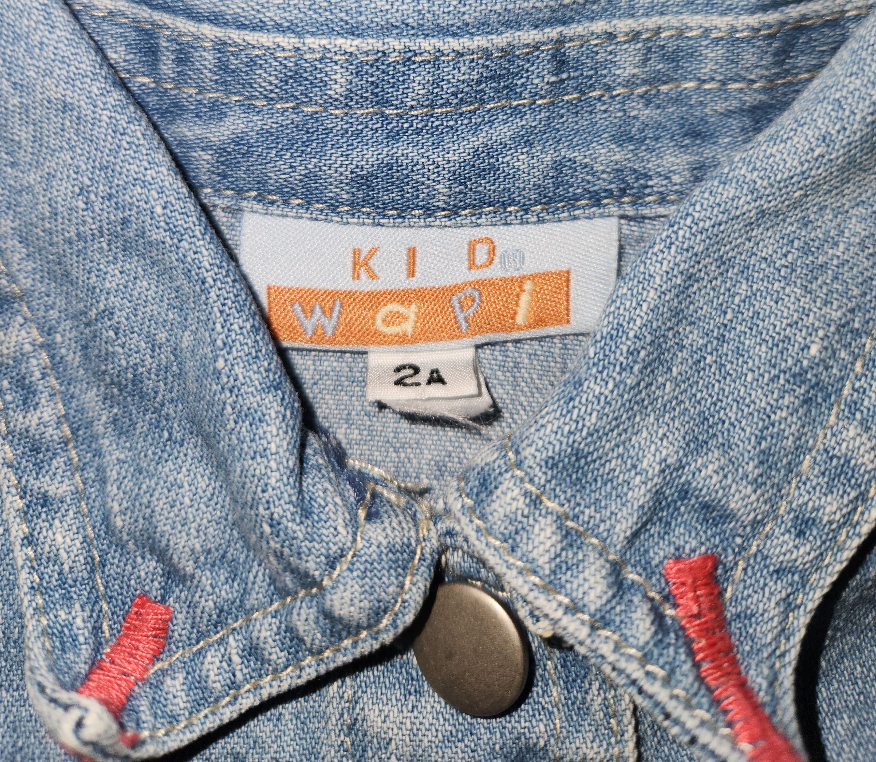 Veste en jean souple Kid Wapi