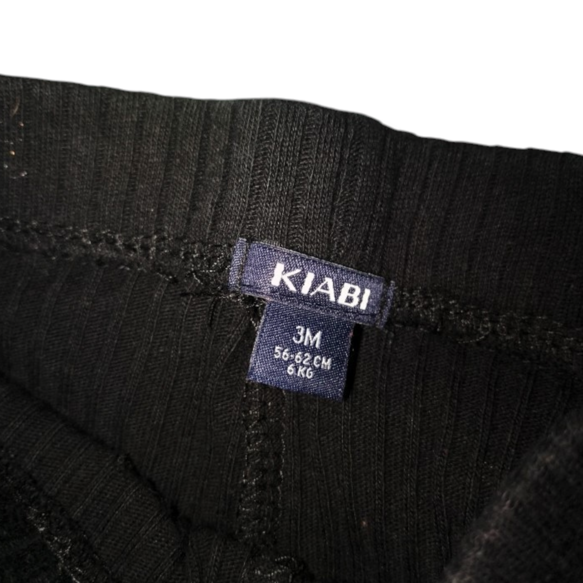 Legging côtelé noir Kiabi
