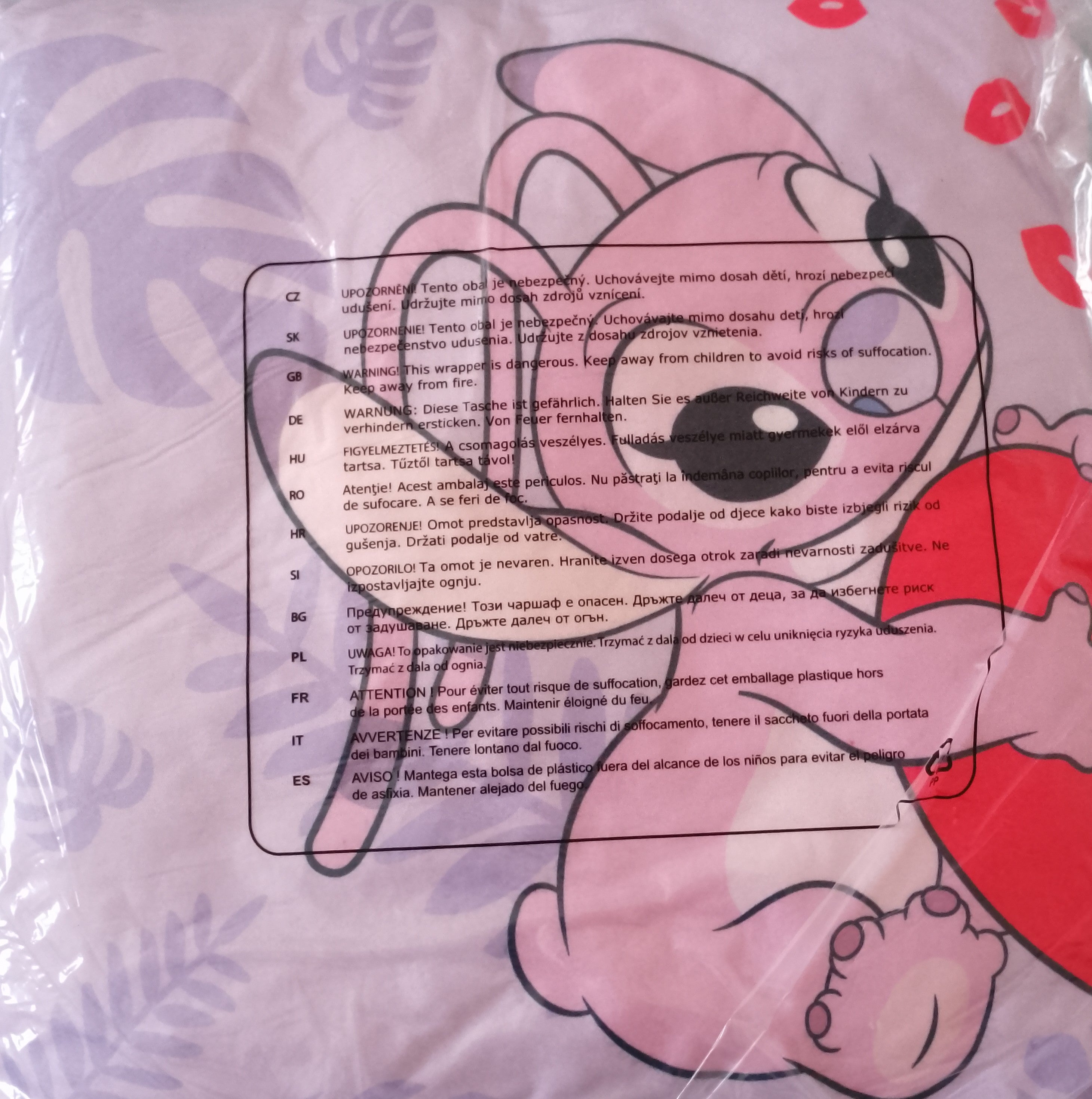 Coussin décoratif Angel et Stitch Disney