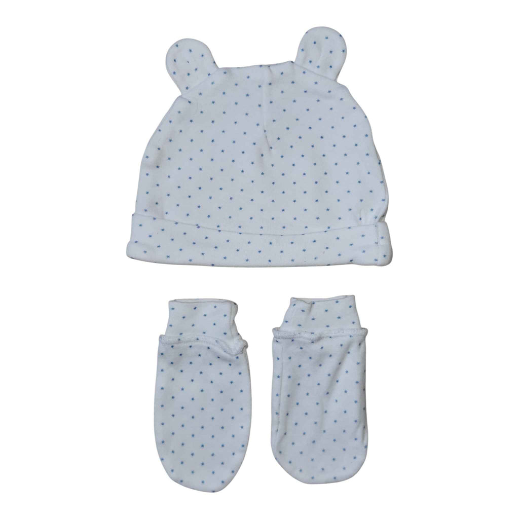 Lot bonnet + moufles bébé