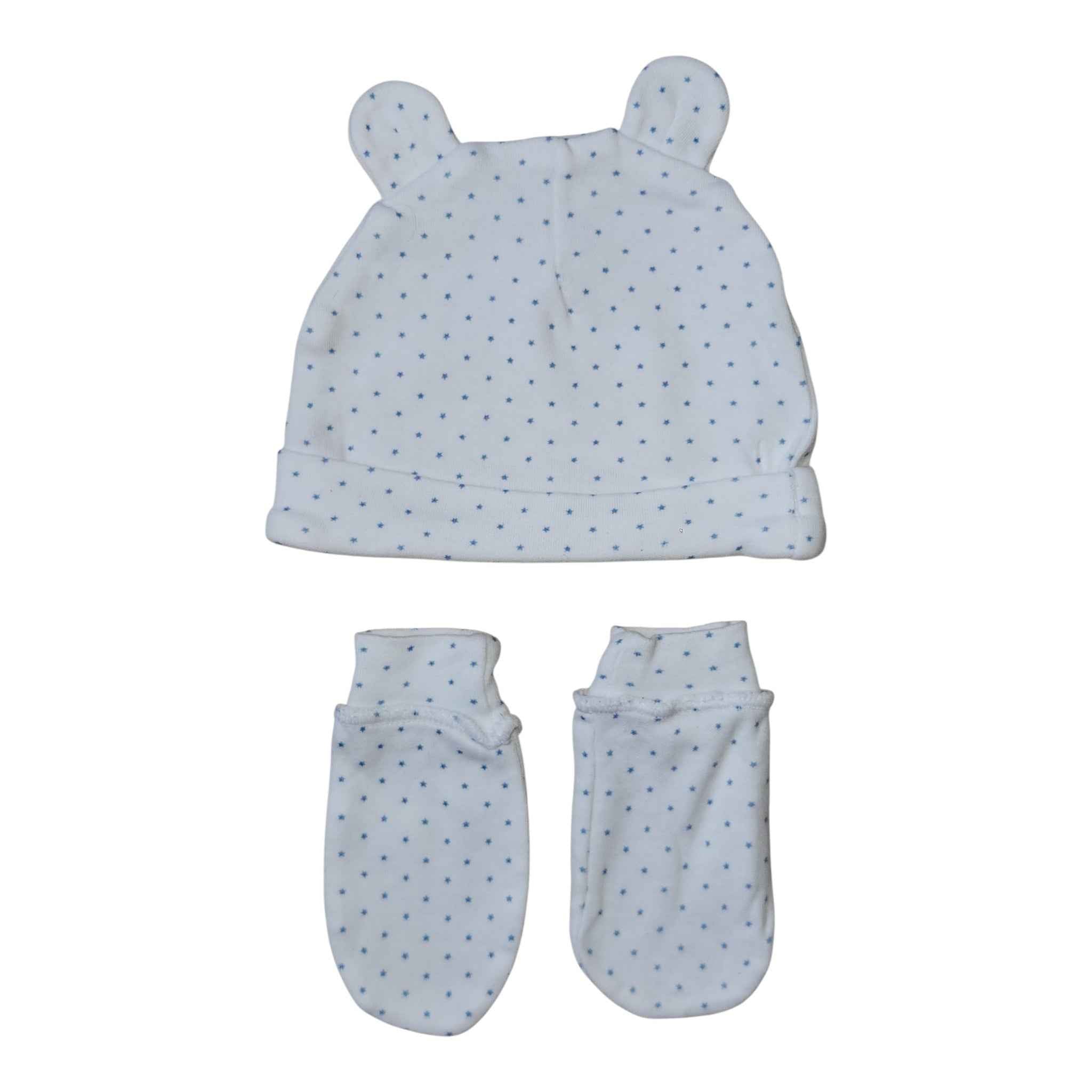 Lot bonnet + moufles bébé