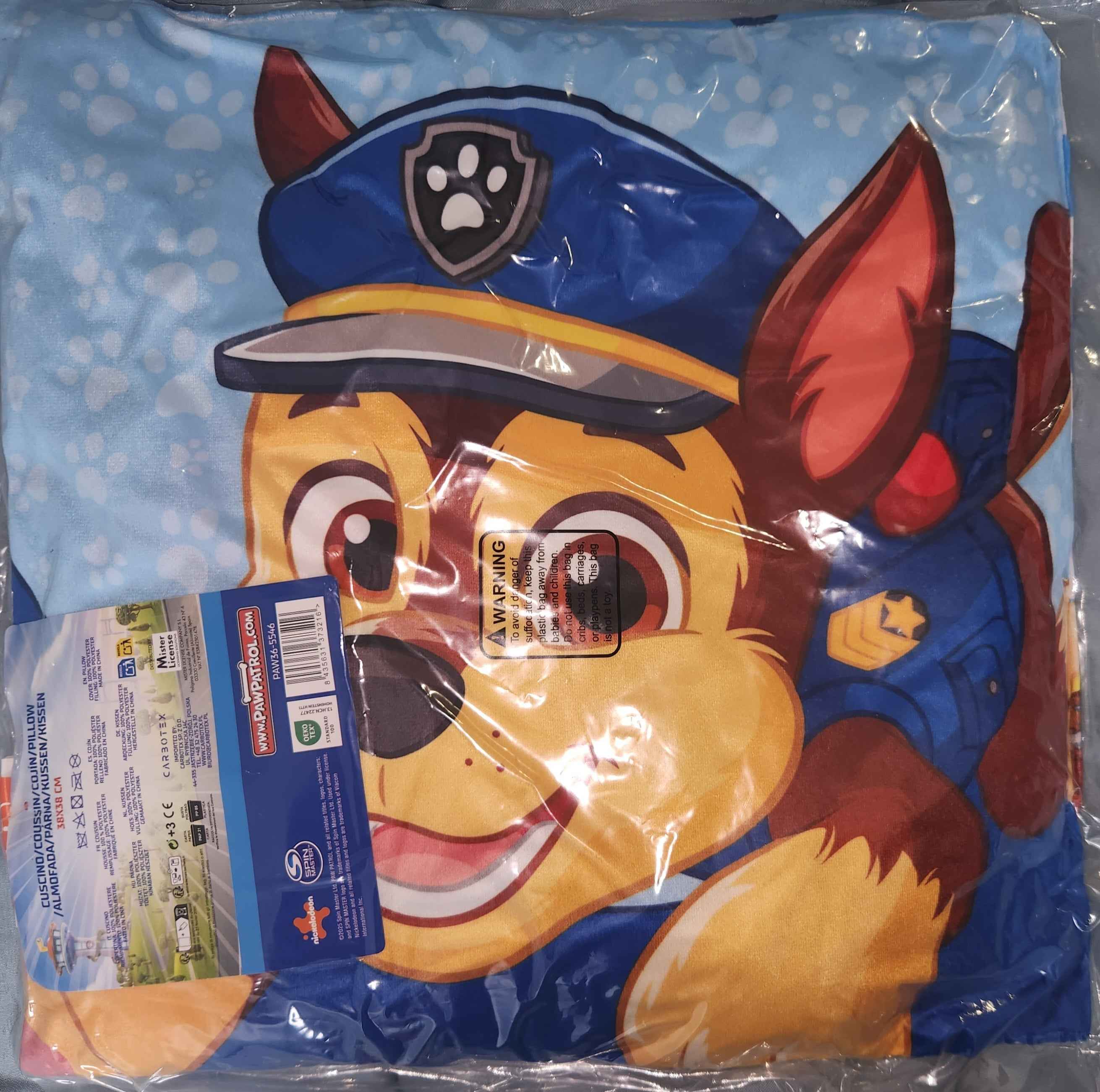 Coussin en velours Pat' Patrouille