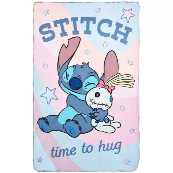 Couverture polaire Stitch et Scrump Disney