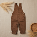 Salopette caramel ours poche – fond bohème